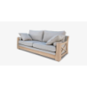 RIEŠĖ sofa su natūralaus ąžuolo porankiais