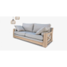 RIEŠĖ sofa su natūralaus ąžuolo porankiais