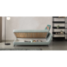 Vienvietė sofa-lova su patalynės dėže 90×195