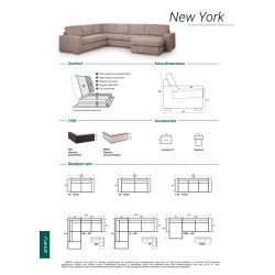 Klasikinis minkštas kampas New York