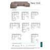 Klasikinis minkštas kampas New York