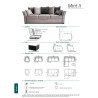 Sofa Mint II su miegojimo funkcija – patogus pasirinkimas