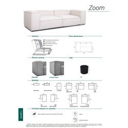 Sofa Zoom – prabanga ir erdvus komfortas