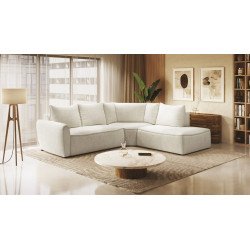 Eclipse kampinė sofa su prailgintu kampu ir USB