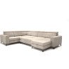 Modulinė kampinė sofa Aspen su chromuotomis kojelėmis