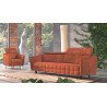 Molta sofa su reguliuojamomis galvos atramomis