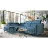 Molta kampinė sofa su reguliuojamomis galvos atramomis