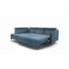 Molta kampinė sofa su reguliuojamomis galvos atramomis