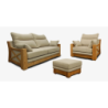 MAGRĖ-9 sofa su natūralia mediena